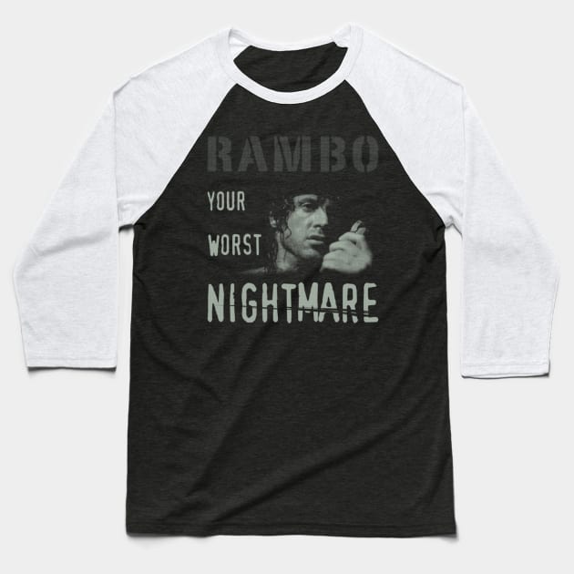 Your Worst Nightmare Baseball T-Shirt by kostjuk